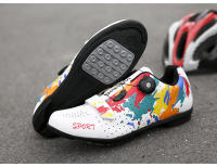 Nuevos zapatos de bicicleta de carretera, zapatillas de ciclismo para hombres, zapatillas de deporte para clítoris de montaña, tacos de ruta, zapatos planos de velocidad para bicicleta de cross, zapatos de Pedal Spd para mujeres - details 19