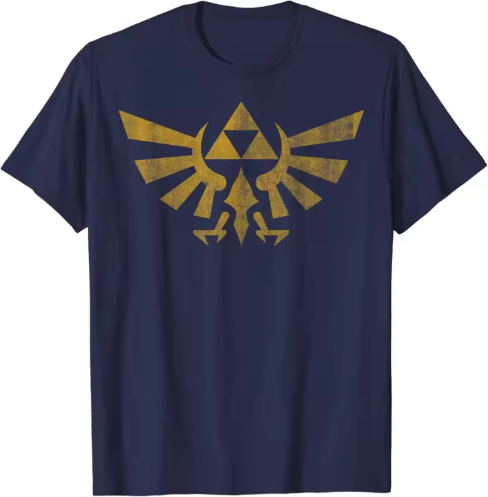 Camiseta con insignia desgastada Legend Of Zelda Royal Crest - 1