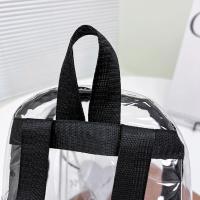 Mochila transparente de PVC portátil, bolso de gelatina de moda de estilo coreano de gran capacidad, bolso cruzado con corazón de amor para exteriores - details 6