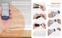 Difusor de Aroma Ultrasónico, Humidificador de 450ml, Lámpara LED Colorida con Función de Control Remoto para Yoga, salón y SPA - details 7