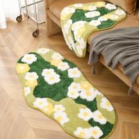 Alfombra de noche flocada de musgo de bosque, alfombras de baño antideslizantes ultrasuaves, alfombra de baño, alfombra de suelo de dormitorio para sala de estar, decoración del hogar - details 1