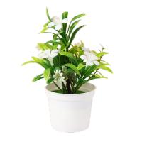 Plantas artificiales en maceta Multicolor Morning Glory, simulación Natural de plástico, accesorios para fotos en maceta, bonsái de imitación elegante - details 9