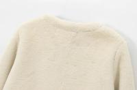 Chaqueta de Piel Sintética Cálida para Mujer Manga Larga, Tiro Delantero, Moda de Abrigos - details 6