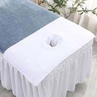 Toalla facial de masaje gruesa profesional, toalla suave y transpirable para salón de belleza, reutilizable con almohadillas para reposacabezas con agujeros, accesorios para el hogar - details 8