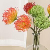Flor de Leucospermum Artificial de tacto Real, elegante, hecha a mano, garra de cangrejo, crisantemos, alfiletero de plástico, rama de flor - details 3