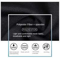 Mallas de cintura alta con bolsillos para mujer, pantalones deportivos de secado rápido para correr, Yoga y entrenamiento - details 2