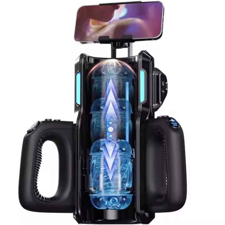 Leten THRUSTING-PRO Copa masturbadora masculina telescópica alta soporte automático para teléfono vaginal hine juguetes sexuales para hombres adultos 18 - 1