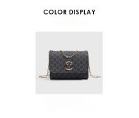 Bolso Cuadrado Pequeño Floral Vintage Bolso Negro de Moda para Mujeres con Cadena Cruzada - details 3