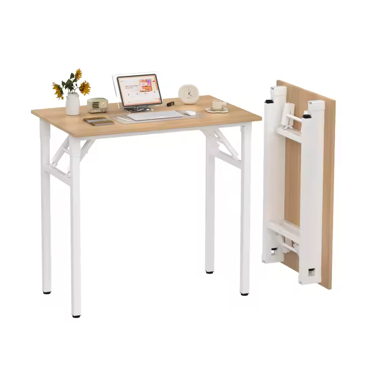 Rcynview Escritorio Plegable Estilo Moderno de Medio Siglo Laminado Monitor de Brazo - 1