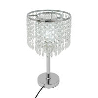 Lámpara de mesa de cristal, mesita de noche con interruptor de botón para estudios, salas de estar, dormitorios, salas de comedor, estándar de la UE - details 4