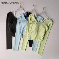 Traje de Yoga de Cintura Alta Mascarilla Completa Nylon para Exteriores Ajuste Ajustado - details 1