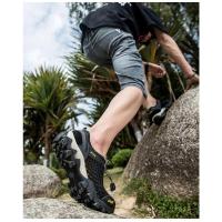 Zapatos deportivos de malla de verano para hombre, zapatos antideslizantes ligeros y transpirables a la moda para montañismo, zapatos informales para correr y viajes al aire libre - details 0