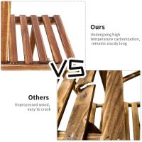 Plantas de madera interiores exteriores, estantería para plantas y flores de 9 niveles, estante decorativo para macetas para patio, jardín, balcón, oficina (9-13 macetas) - details 6