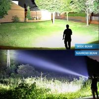 Linterna Recargable De Alta Luminosidad 990000 Lumen LED Brillante Con 5 Modos Potente Y ImpermeableLinterna De Distancia De Iluminación > 500 Metros - details 10