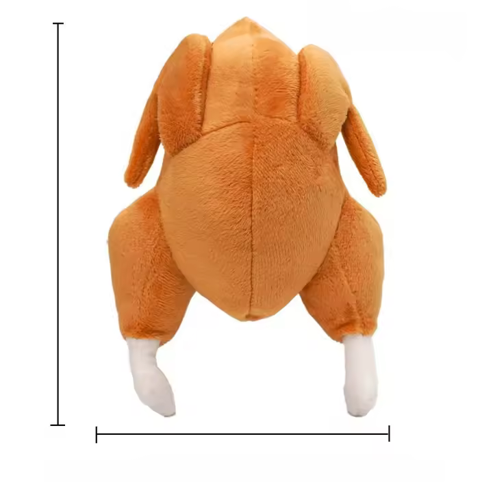 Juguete de Peluche de Perro Bulldog Resistente a Mordiscos, Juguete de Sonido de Dibujos Animados de Frutas Suministros para Mascotas - 1