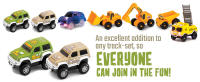 2 Extra jeeps so everyone can join in the fun. Perfect for group play!