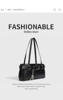 Bolso de hombro para las axilas Bolso de locomotora con bloqueo de cinturón retro Bolso de viaje de moda - details 1