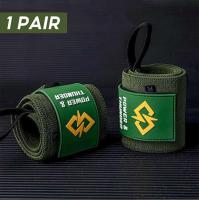 Pulseras de Soporte Elástico y Transpirable para Gimnasio Intenso Pareja Ajustable Estilizada para Levantamiento de Peso y Mancuernas - details 4