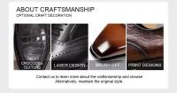Zapatos de vestir de lujo para hombre, de cuero genuino italiano clásico Oxford de oficina - details 3