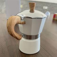 Cafetera Espresso con mango de madera Vintage de 300Ml, cafetera Moka, herramientas clásicas italianas para café, accesorios de cocina y cafetería - details 3