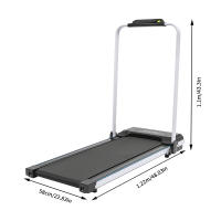 Cinta de correr eléctrica plegable 2 en 1, almohadilla para caminar debajo del escritorio, portátil para el hogar y la Oficina, 58x122x110cm/22,83x48,03x43,3 pulgadas para correr, caminar en brisk o caminar lento - details 9