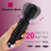 Vibrador de caballero de 20 frecuencias, palo AV, masturbador femenino fuerte para terremotos, juguete para adultos, vibración estimulante - details 5