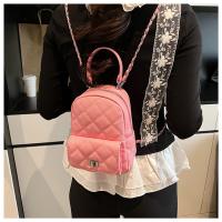 2025 nuevo Xiaoxiangfeng rombo cadena mochila bolsa mujer simple usted portátil pequeña mochila - details 23