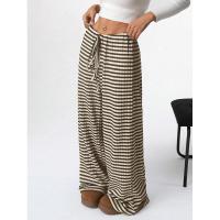 Pantalones de mujer con cintura elástica a rayas, talla única, recién llegados de otoño - details 22