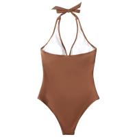 Traje de baño sexy 2025 con espalda cruzada y cuello en V, bikini de una pieza. - details 5