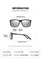 Gafas de Sol Polarizadas Photochromáticas de Marca Cuadrada Gafas de Visión Nocturna para Conducir - details 10