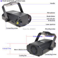 Proyector ESHINY Mini con Patrón de Copos de Nieve en Rojo y Azul para DJ Disco Bar Fiesta de Navidad con Luz de Ambiente T167D3 - details 13