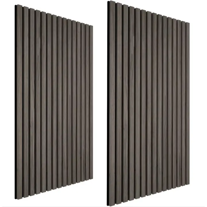 Panel de Pared Aislante de Sonido 2pcs Aparente Madera Gris de Oak Muebles y Organización - 1