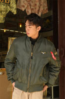 DAFEILI Vintage hombres Casual impermeable chaquetas de aviador moda de invierno abrigo grueso militar táctico Outwear - details 7