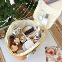 Bolsa de maquillaje de mano impermeable, bolsa de cosméticos multifuncional de nailon con forma de casa, bolsa de almacenamiento para el cuidado de la piel con dibujos animados de gran capacidad - details 7