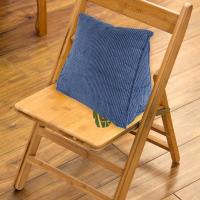 Cojín de respaldo de lectura, almohada de cuña para la espalda, almohadilla Lumbar para cama, silla de oficina, almohada de descanso, almohada de soporte para la espalda (azul) - details 1