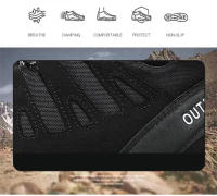 Botas de entrenamiento de combate tácticas para hombre, zapatos de senderismo de respuesta rápida antidesgaste para acampar al aire libre, zapatillas de pesca y caza - details 3