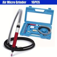 Amoladora de aire de alta velocidad DZT, lijadora neumática de acero, gránulos de bicarbonato de sodio, modo de alimentación sin carga, para pulir/grabar/moler/cortar, con estuche de almacenamiento - details 3