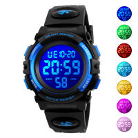 Reloj de pulsera impermeable SKMEI 5Bar para niños con luz LED pantalla digital para niños y niñas con alarma reloj de pulsera tipo digital made in china - details 14