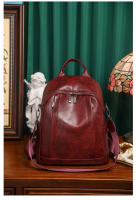 Mochila De Cuero pu para mujer, bolso de hombro femenino, mochila de viaje vintage, mochila de trabajo informal, regalo - details 12