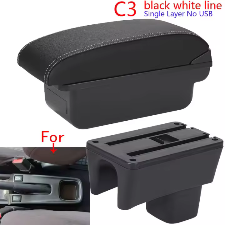 Consola de brazo para Suzuki Swift 2005-2023 Accesorios de coche Retrofit Caja de almacenamiento de detalles interiores - 1