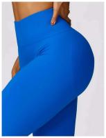 Campana de yoga para mujer - Pantalones deportivos transpirables para correr en gimnasio ajustados con cintura alta y salto de cadera - details 25