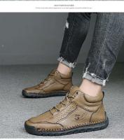 Parte superior de microfibra cruzada para zapatos deportivos informales para hombre, forro de cachemira de talla grande, suave y - details 12