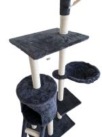 Arbol de Gato COTTECOTA-Gris Plataforma de 50x35x138cm para Gatos Medianos - details 3