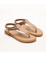 Sandalias de punta para mujer, nuevo estilo 2025, estilo étnico bohemio, combinación de colores simple, zapatos romanos de viaje retro - details 10