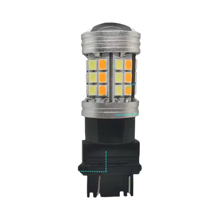 Bombilla LED Dual Color Switchback T20 7443 W21/5W T25 3157 Luz De Señal LED DRL 1157 BAY15D P21/5W Para Automóvil 12V Para Ford Toyota Honda Chevrolet Hyundai Kia Citroen PEUGEOT Renault Jeep Nissan - 1