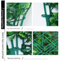 Panel de pared de plantas artificiales DIY, vida eterna, estera de hierba verde falsa duradera, sin riego, pared de fondo de césped Artificial verde - details 4