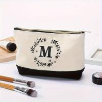 Bolsa De Maquillaje De Moda Bolsa De Almacenamiento Para Viaje Canvas Impresión De Letras Pequeño Bolsa De Almacenamiento Para Regalo De Vacaciones - details 9