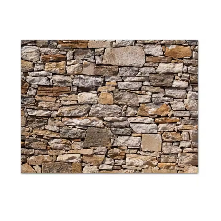 Fondos de pantalla de Vinilo Autoadhesivos Modernos personalizados para el panel de pared de Decoración del Hogar de la Sala de estar, Revestimiento de Rollo Mural de Renovación de Muebles de Diseño de Piedra con Patrón de Ladrillo No Tejido - 1