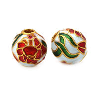 Pulseras de Abalorios de Dáfodil de Brasso con Pintura de Aceite 4PCS Accesorios de Joyería DIY Hechos en China - details 14