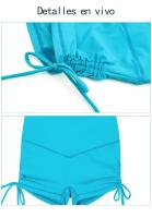 Pantalones Cortos de Yoga con V-Shape Hip Lifting Secado Rápido Diseño de Cordón - details 12